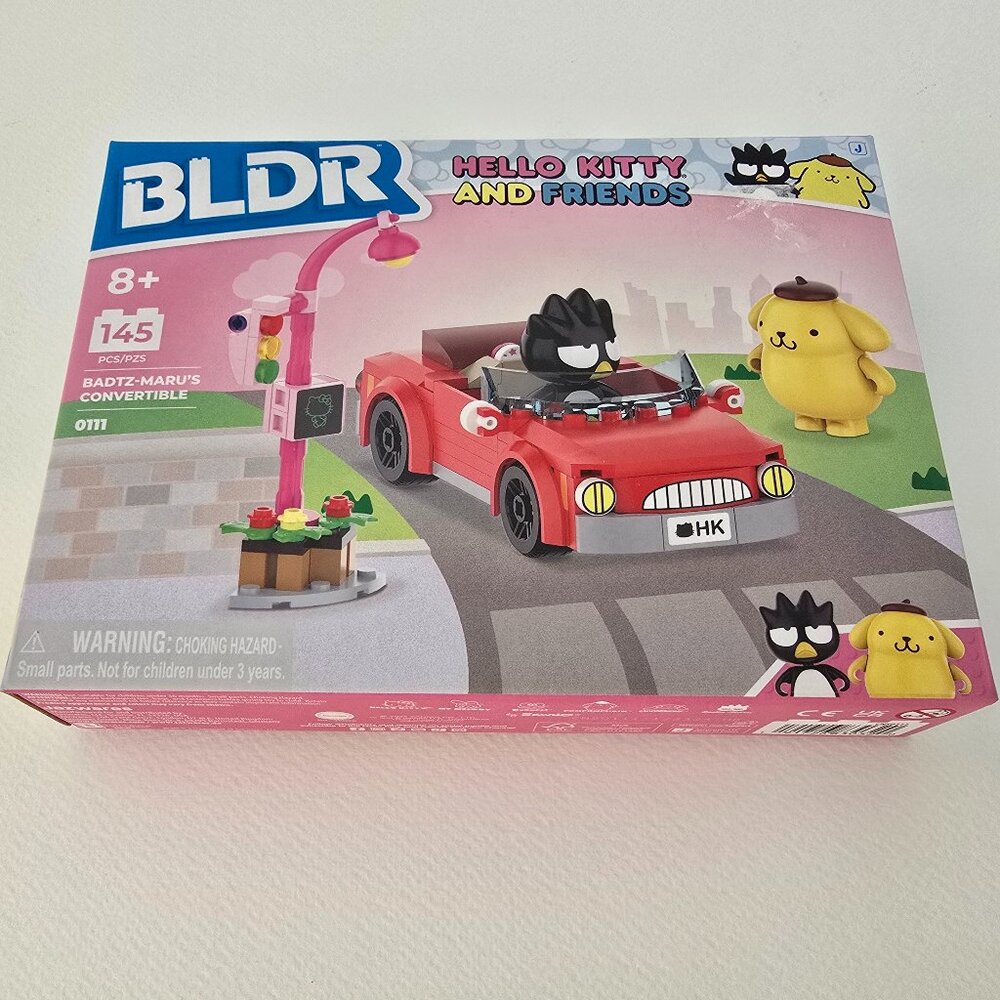 Badtz-Maru, Pompompurin + Convertible with BLDR, Hello Kitty and Friends bricks